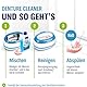 Dentalreiniger für Zahnprothesen, Zahnersatz und Spangen - 750ml Reinigungskonzentrat für Ultraschallgeräte, entfernt Ablagerungen und Verfärbungen, chlorfrei und geruchsneutral