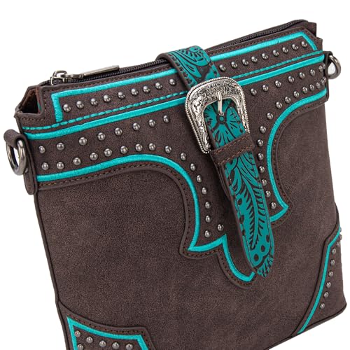 Image of Montana West Western Crossbody Bags for Women Embroidered Denim Collection Purses