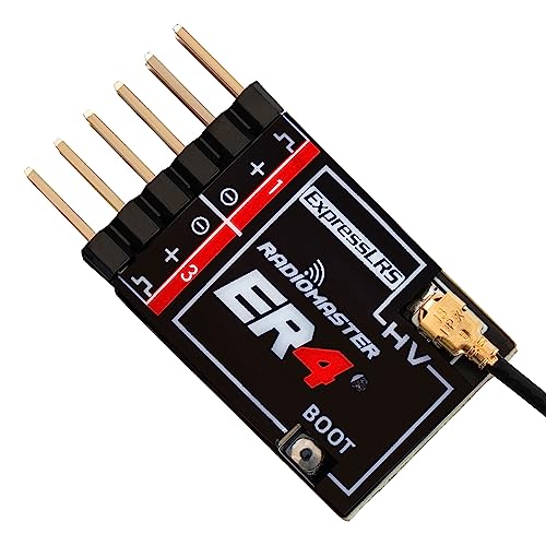 Speedybee RadioMaster ER4 ELRS PWM Receiver: 2.4GHz 4Ch ExpressLRS Receiver Nano Module for RC...