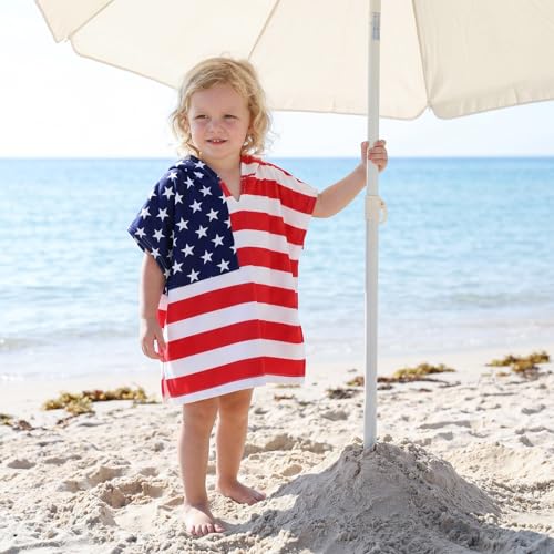 Image of Toddler Little Girl Swim Cover Up Beach Towel kids Bathing Suit Cover Ups Swimsuit Summer Baby Beach Essentials