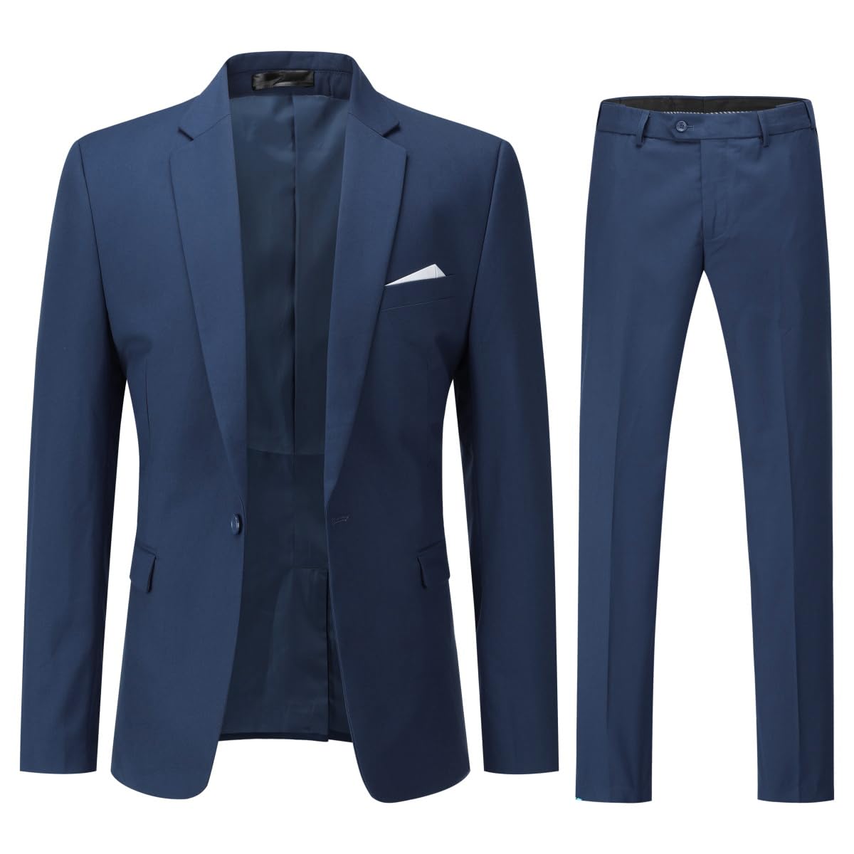 YOUTHUP Abito da Uomo 2 Pezzi Abiti Slim Fit 1 Pulsante Business Wedding Giacca e Pantaloni