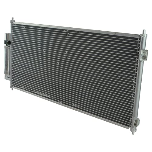 Image of TRQ A /C Condenser and Receiver Drier Assembly Compatible with 2007-2012 Nissan Sentra