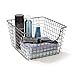 Spectrum Diversified Scoop Wire Storage Basket, Medium, Industrial Gray, 2-Pack