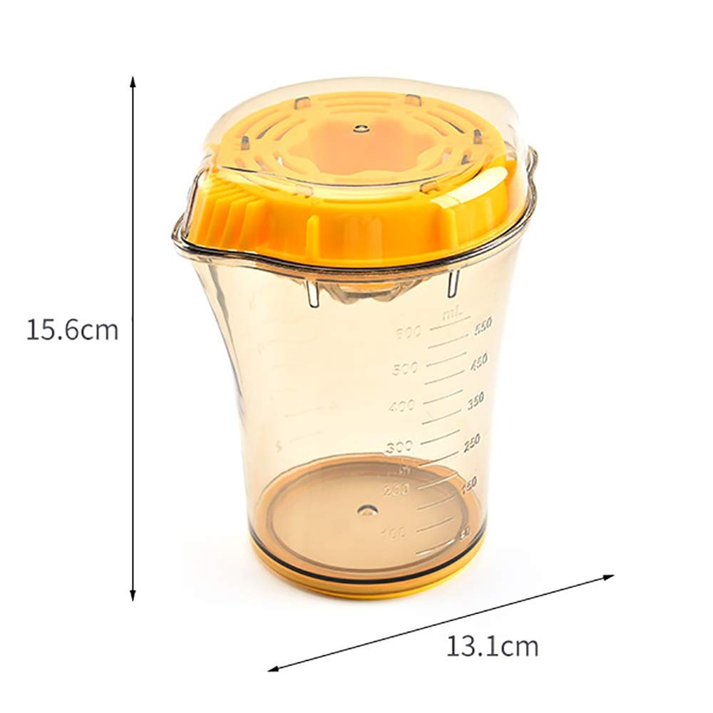 Exprimidores Manuales Juicer manual portátil con taza de jugo fruta la medición graduada para Uso Diario