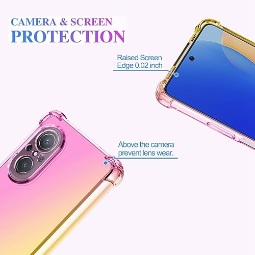 Miniatura 3 de Funda para Nova 9 SE/Honor 50 SE JLN-LX1 JLN-LX3, funda transparente para teléfono con degradado, delgada, antiarañazos, flexible, funda protectora