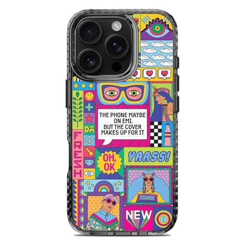 Image of DailyObjects Case for iPhone 16 Pro Max Compatible with Mag-Safe Wireless Charging, Stride 2.0 Phone on EMI Slim Shockproof Back Cover with Inner Magnetic Ring