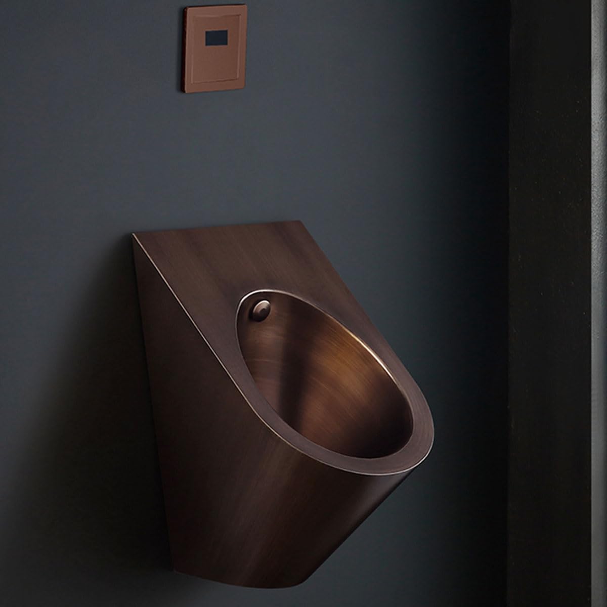 OTQEFTN Bathroom Men's Urinal, Wall-Mounted High-Efficiency Public Toilet Sanitary Ware Commercial Stainless Steel Non-Contact Public Toilet Urinals