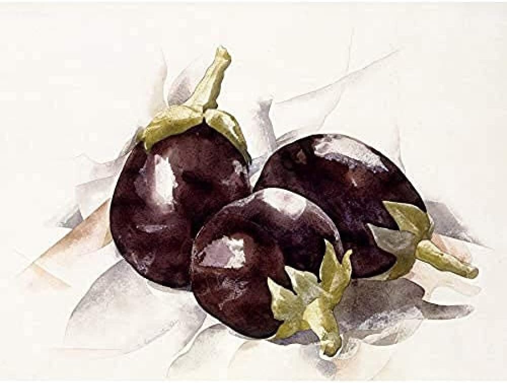 Demuth Eggplant Aubergine Painting Unframed Wall Art Print Poster Home Decor Premium