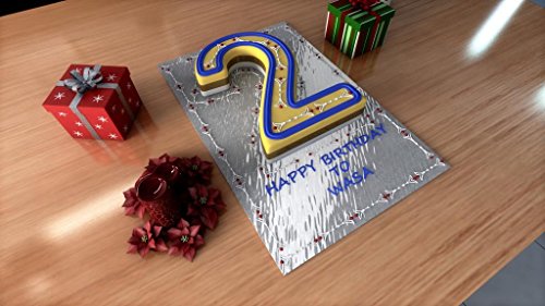 Small Number Two 2 Wedding Birthday Anniversary Cake Baking Pan / Tin 10" X 8"