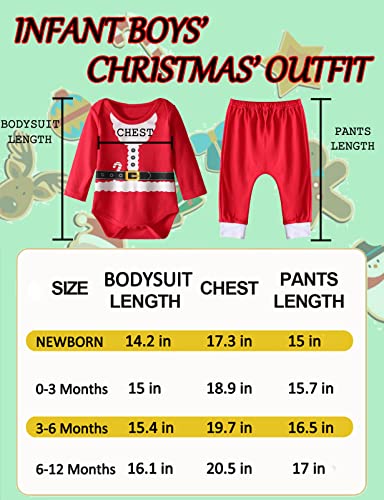 MOMBEBE COSLAND Baby Christmas Outfit Ragazzo