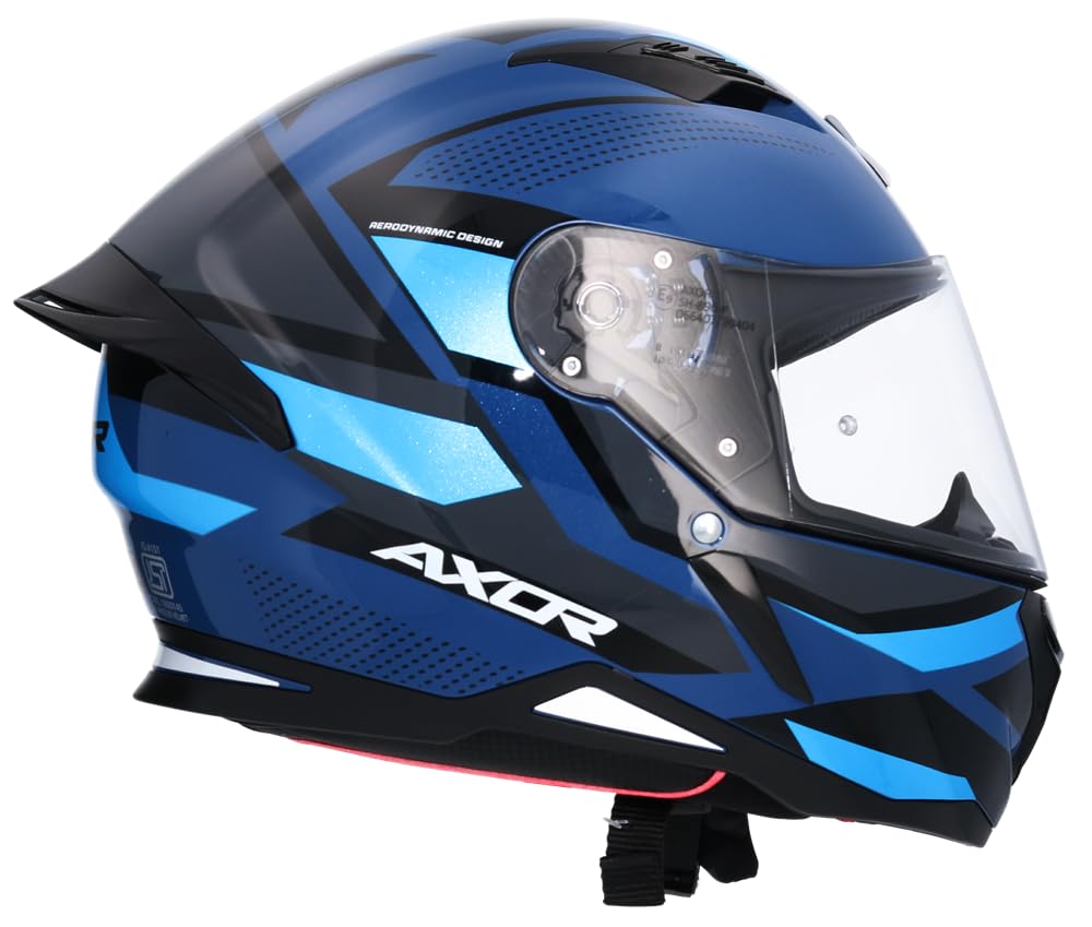 Shiro Helmets Casco Integral Modelo Hunter Cornet Azul Oscuro Brillo Totalmente Homologado (M 57/58)