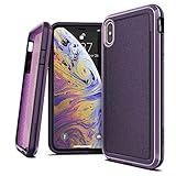 X-Doria Defense Ultra, iPhone Xs Max Case - Heavy Duty Protective Case with Anodized Aluminum Frame, Military Grade Drop Tested Case for Apple iPhone Xs Max, 6.5 Inch Screen, (Purple)