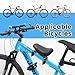 SHIAOBYC Kids Bike Seat Child Bike Seat Bicycle Seats for Children 2-5 Years Front Mount Kid Bicycle Seat Kids Bicycle Seats with Foot Pedals Front Mount with Handlebar Attachment Detachable