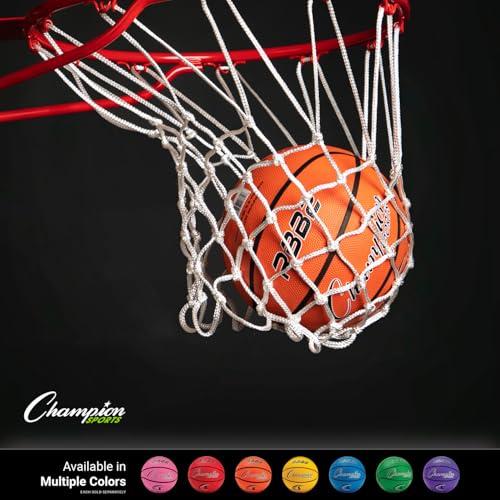 Image of Champion Sports Official Heavy Duty Rubber Cover Nylon Basketballs