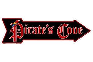 Pirates Cove Novelty Metal Arrow Sign A-150