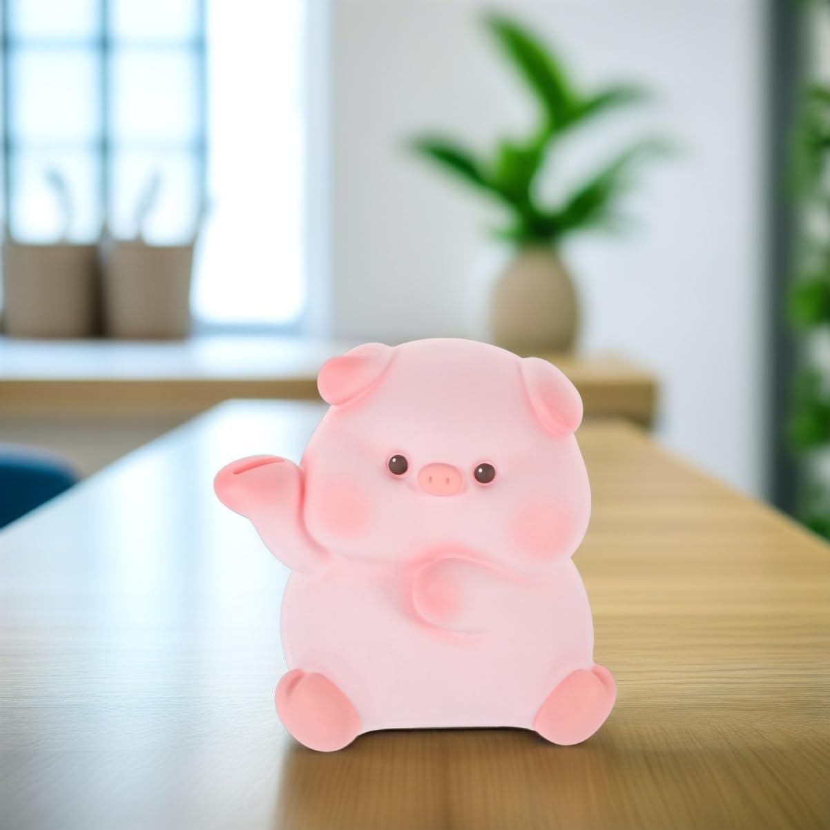 Vaguelly Cute Cartoon Piggy Bank Adorable Money Pot for Boys and Girls Saving Pot for Birthdays and Holidays Easy to Clean and Stable Design