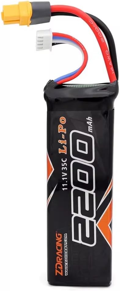 ZD Racing 2200mah 11.1v 35c 3S Lipo Battery for ZD Racing MT16 BX12 RX12 RLAARLO XTS P12 Gladiator X12 RC Remote Control Car