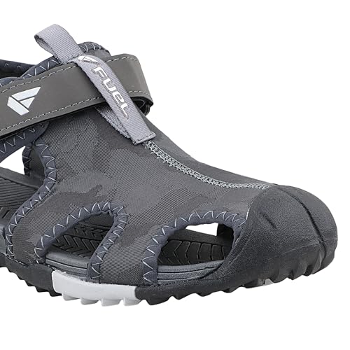 Image of FUEL Fisherman Sandals for Men Comfortable, Flexible & Breathable Stylish Casual Sandals Protective Bump Toe Perfect Outdoor Beach Anti-Skid Sports Footwear For Gents (Soldier-12)