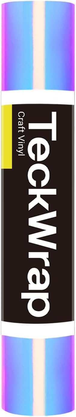 TECKWRAP Holographic Chrome Vinyl 1x5ft, Opal White