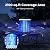 Bug Zapper Outdoor, Mosquito Zapper 2 in 1 Portable & Rechargeable Bug Zapper Outdoor with 5000mAh Battery & LED Night Light, 4000V Electric Fly Zapper for Outside,Patio,Backyard,Garden Blue