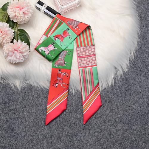 Image of Pure Mulberry Silk Scarf - Lightweight Neckerchief,Packed Handbag Band Hair Neck Scarves for Fashion Gifts
