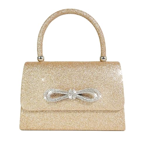 Clutches chic argenté aux finitions strass haut de gamme