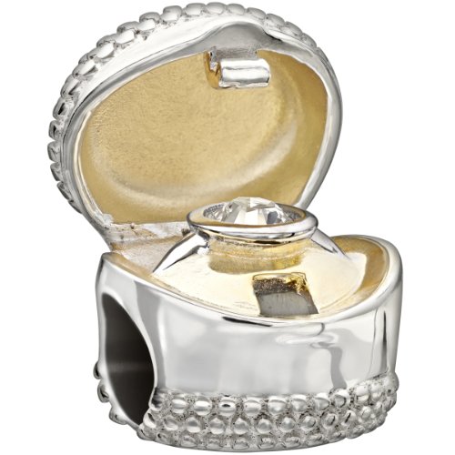 Abalorio de plata Chamilia J Do 2025-1102 dije inicial para pulsera modular