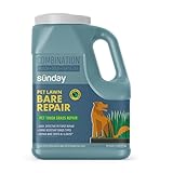 Sunday Pet Lawn Bare Repair Grass Seed, Mulch and Fertilizer Combination, All Grasses Sun and Shade, 3.75 lbs, Covers 55 sq ft