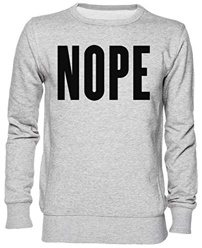 Sweat-shirt jersey gris unisexe taille S au style minimaliste