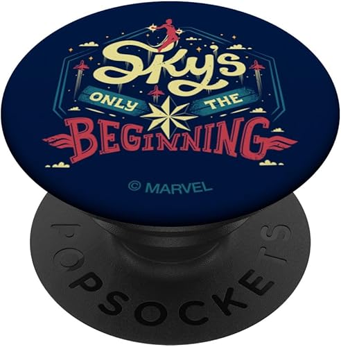Marvel Captain Marvel Sky's Only The Beginning - PopSockets Grip and Stand for Phones and Tablets