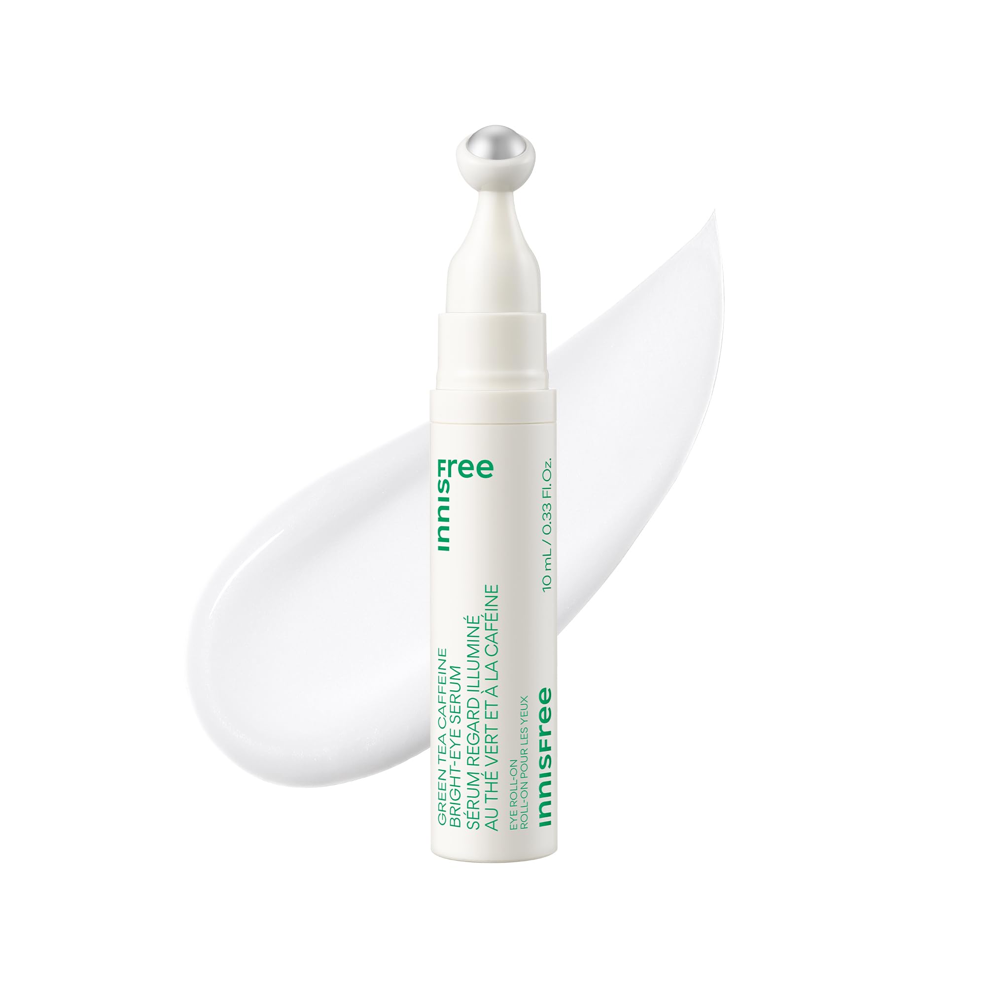 innisfree Green Tea Caffeine Eye Serum with Niacinamide & Hyaluronic Acid 0.34 oz. / 10 ml
