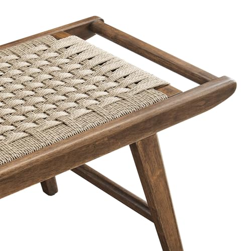 Modway Saoirse 47 Walnut Rope Bench