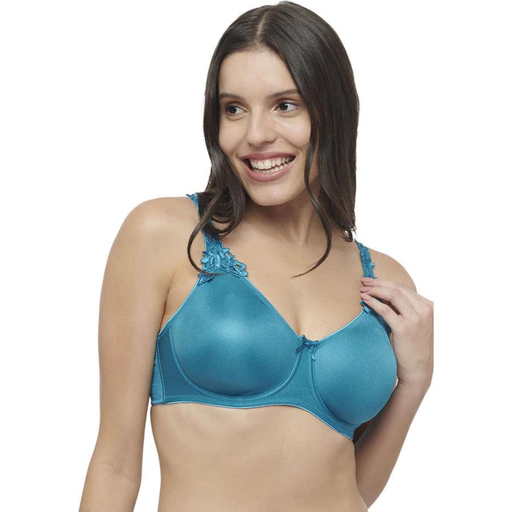 Triumph Minimizer Women Bra Wired Non Padded High Support Big Cup Visual Bust Reduction Comfort Bra Floral Lace Full Cov