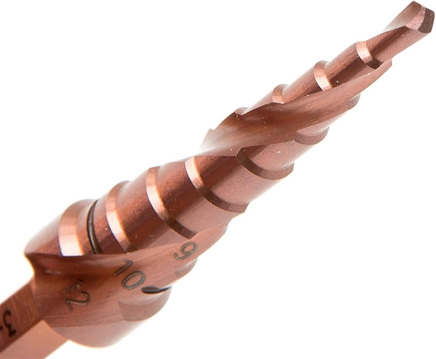 Cobalt Step Drill Bit Cone 3-12/3-14/4-12/4-20/4-22/4-25/4-32/5-21/5-27/6-24 Mm 1Pcs(3-12mm(9 Steps))