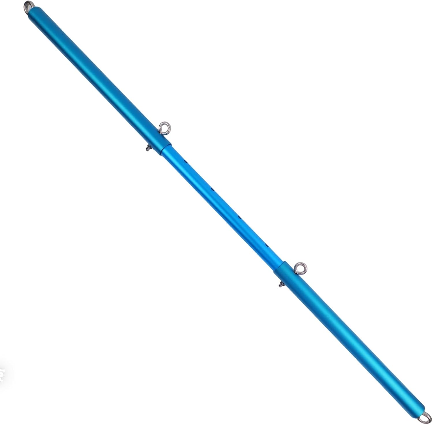 Spreader Bar Silver/Black Adjustable Exercise Stainless Steel Bar, Yoga Training Fitness Gear, Workout Bar,Sports Gym Kit