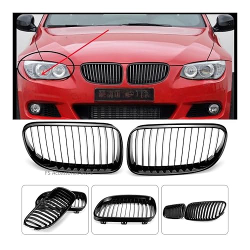 Calandre avant noire brillante montage direct sans modification pour E92 E93