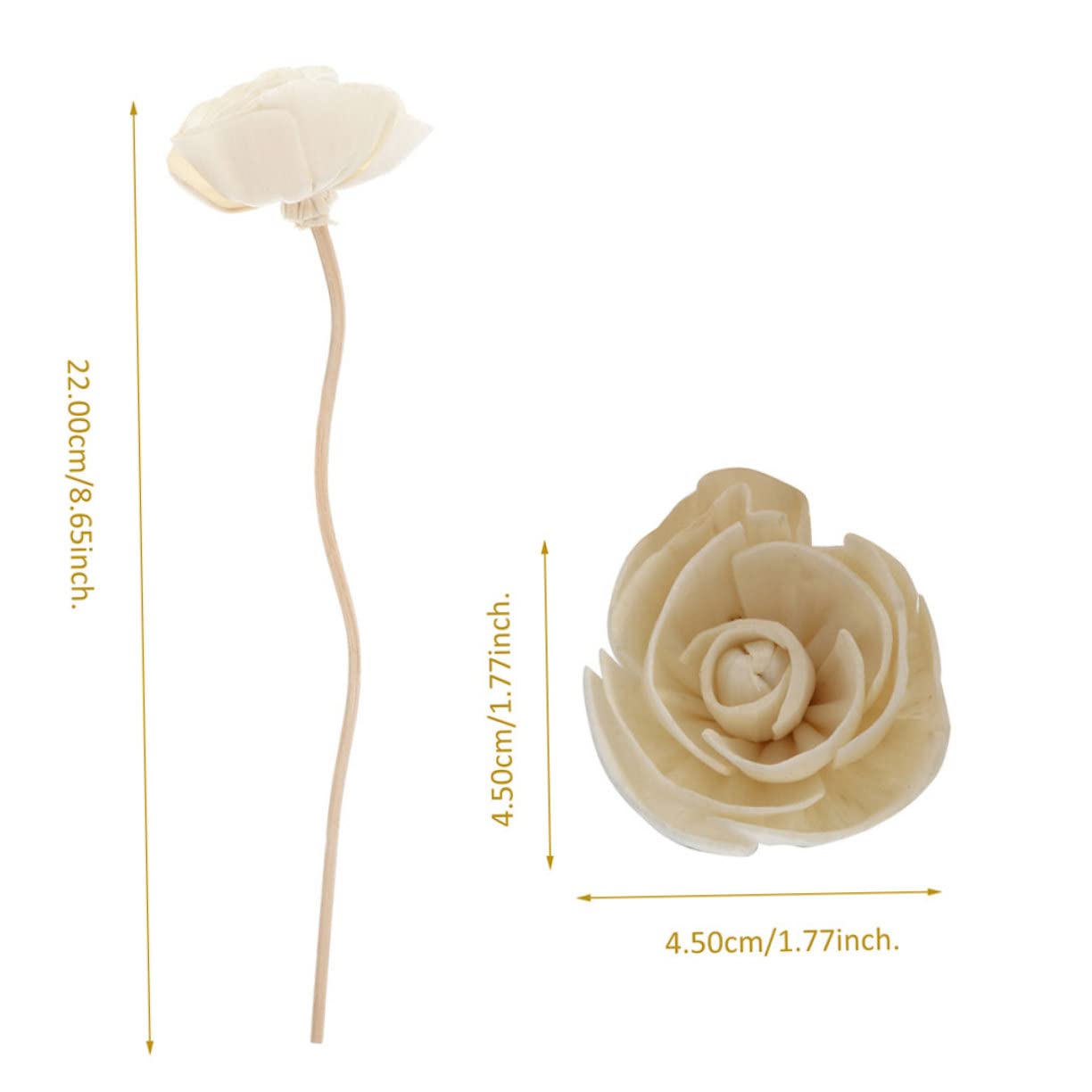 HOMOCONO 3pcs Wedding Sticks Elegant Room Diffuser Flowers Stylish Fragrance Diffuser Refill for Decor Create Relaxing Atmosphere