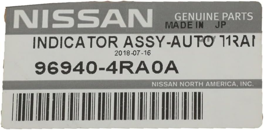OEM Genuine Nissan Automatic Transmission Shift Indicator 96940-4RA0A 969404RA0A