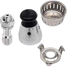 Pressure Relief Jigger Valve Set for Pressure Cookers, Pressure Cooker Jigger Valve Replacement with Exhaust Rod, Safe and Anti-blocking, Regulator Weight Pressure Control 80KPA