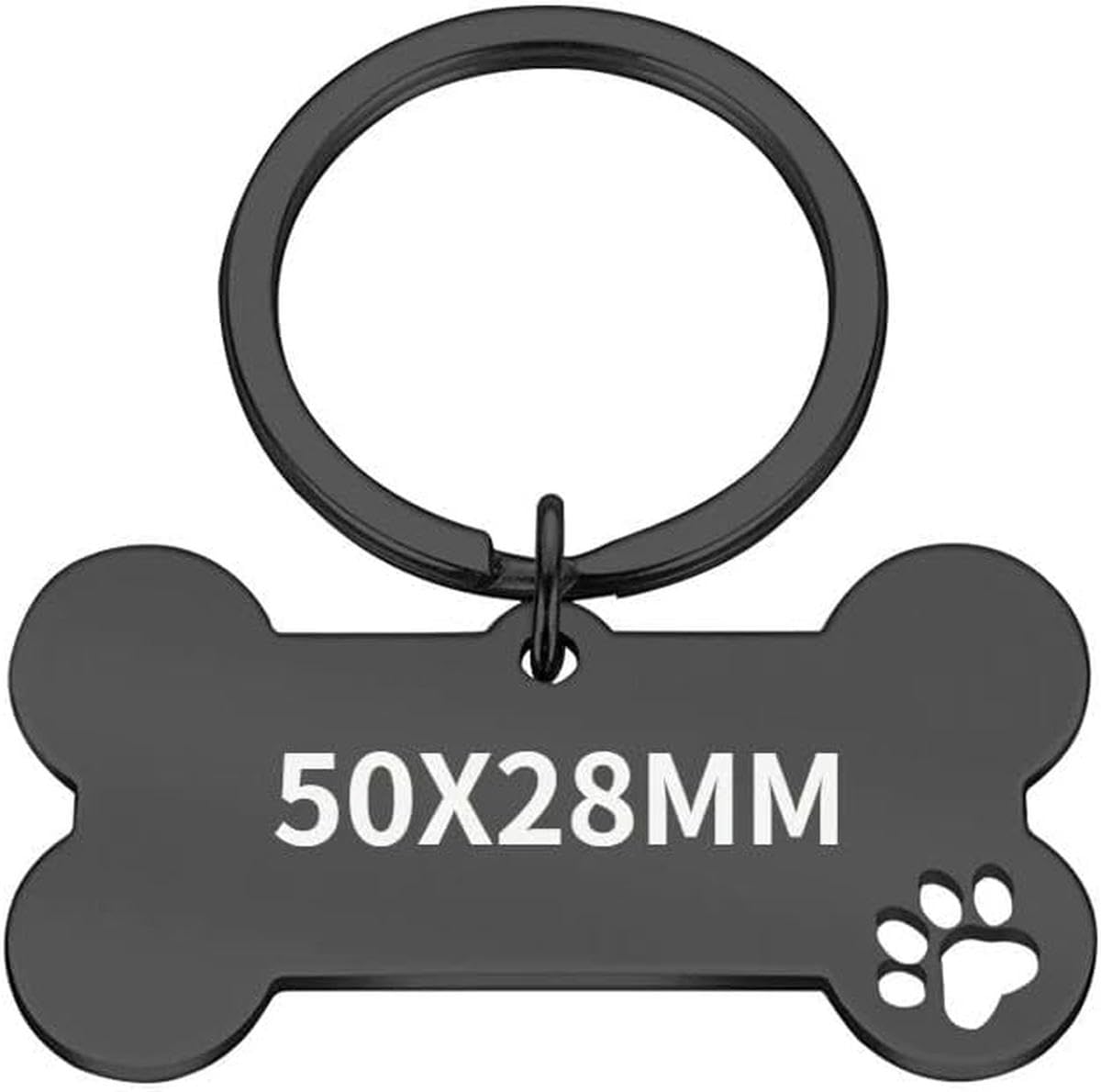 20 piezas de etiquetas de identificación para mascotas de acero inoxidable en albo, etiquetas de identificación personalizadas para perros y gatos, etiquetas con nombres, colgantes con etiquetas para