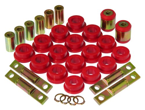 Image of Prothane 8-318 Red Rear Upper and Lower Control Arm Bushing Kit