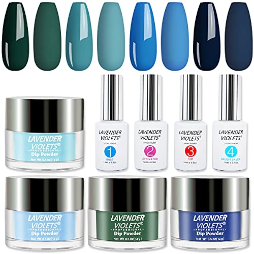Lavender Violets Dip Powder Nail Color Kit 0.5 oz/bot. Large Capacity Acrylic Dipping Powder with Liquid Gel Set 766