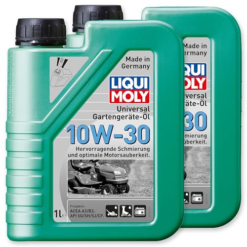 2x LIQUI MOLY 1273 Universal Gartengeräte-Öl 10W-30 4-Takt 1L