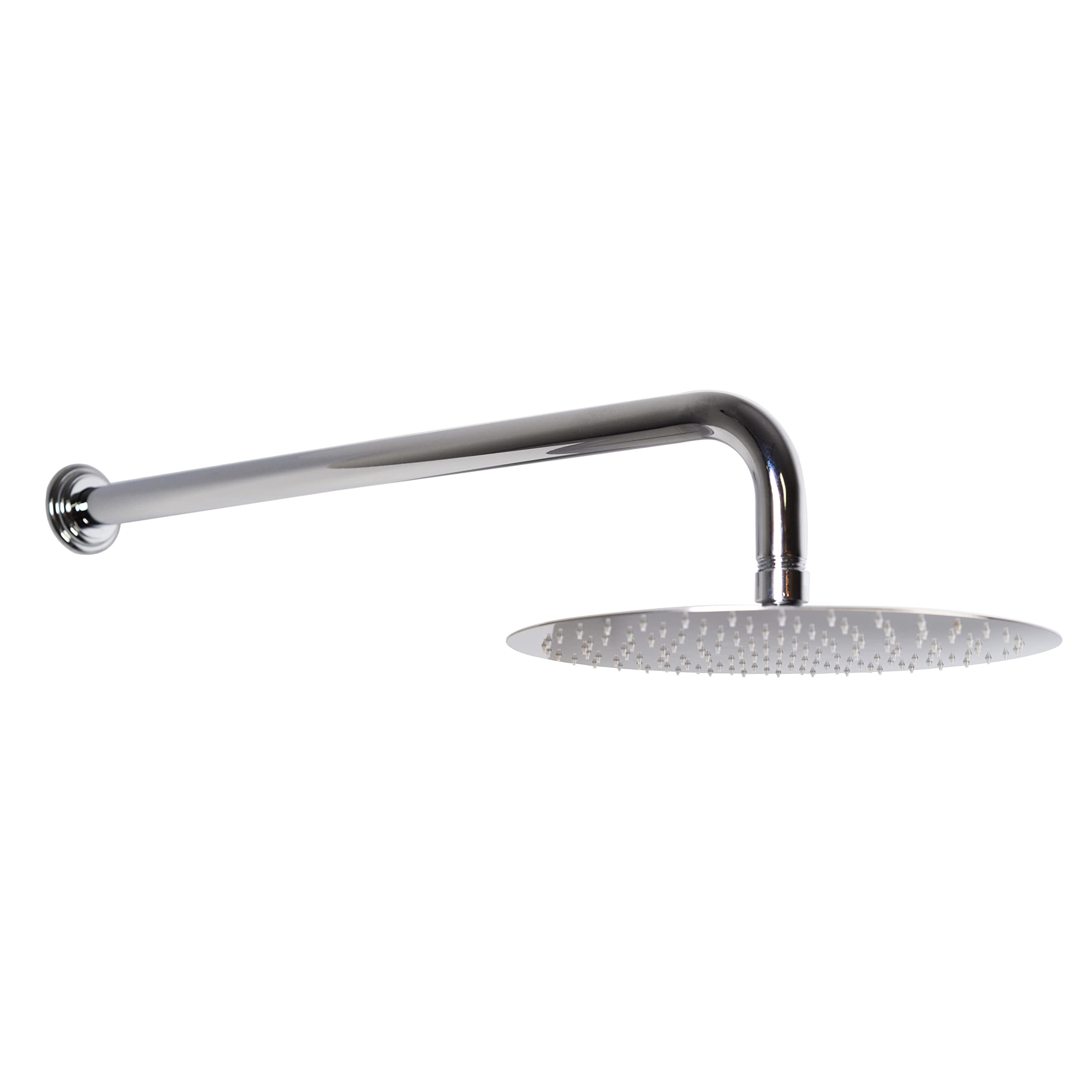 Pomme de douche effet pluie fine Westbrass de 30,5 cm, design haut de gamme chrome