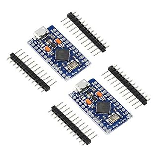 KKHMF 2個 Leonardo Pro Micro ATmega32U4 5V/16MHz ブートローダ マイクロ USB Pro Mini 開発ボード Arduinoに対応