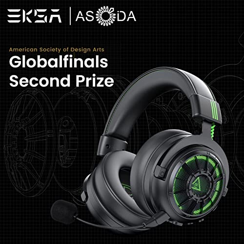 EKSA StarEngine Pro USB Gaming Headset - 7.1 Surround Sound for PC PS4 PS5 Xbox One, Over Ear Computer Headphones with Noise Cancelling Mic, Dual Chamber Driver, Game/Muisc Mode, Led Wired Headphones by EKSA - Image 6