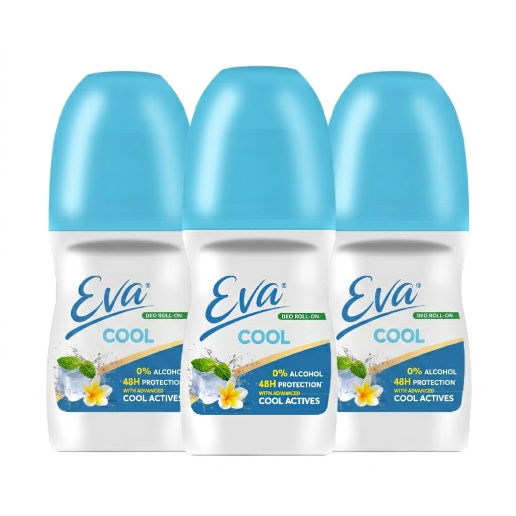 Eva Cool Underarm Roll On Deodorant|With Comfort Cool Actives | Instant Cooling & Hydration | 0% Alcohol 0% Aluminium | Chemical Free | For Women | Pack of 3 | 75ml-image-19