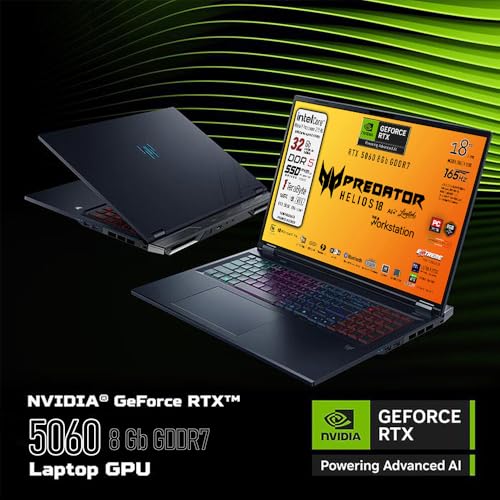 Predator Helios 18Ai Notebook Gaming, Intel ULTRA 9 275HX, Display IPS 18" WQXGA 165Hz, Nvidia Geforce RTX 5060 8Gb GDDR7, Win 11Pro, Ready to use - Notebook - Immagine 3