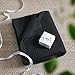 Bedsure Gentlesoft 100% Cotton Blanket Queen Size for Bed - Breathable and Soft, Waffle Weave Blanket for Summer, Thick Cozy Fall Blankets for Women Gift, Black, 90x90 Inches