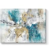 TAR TAR STUDIO Abstract Wall Art Canvas Artwork: Marble Abstract Heavy Texture Pictures Minimalis...